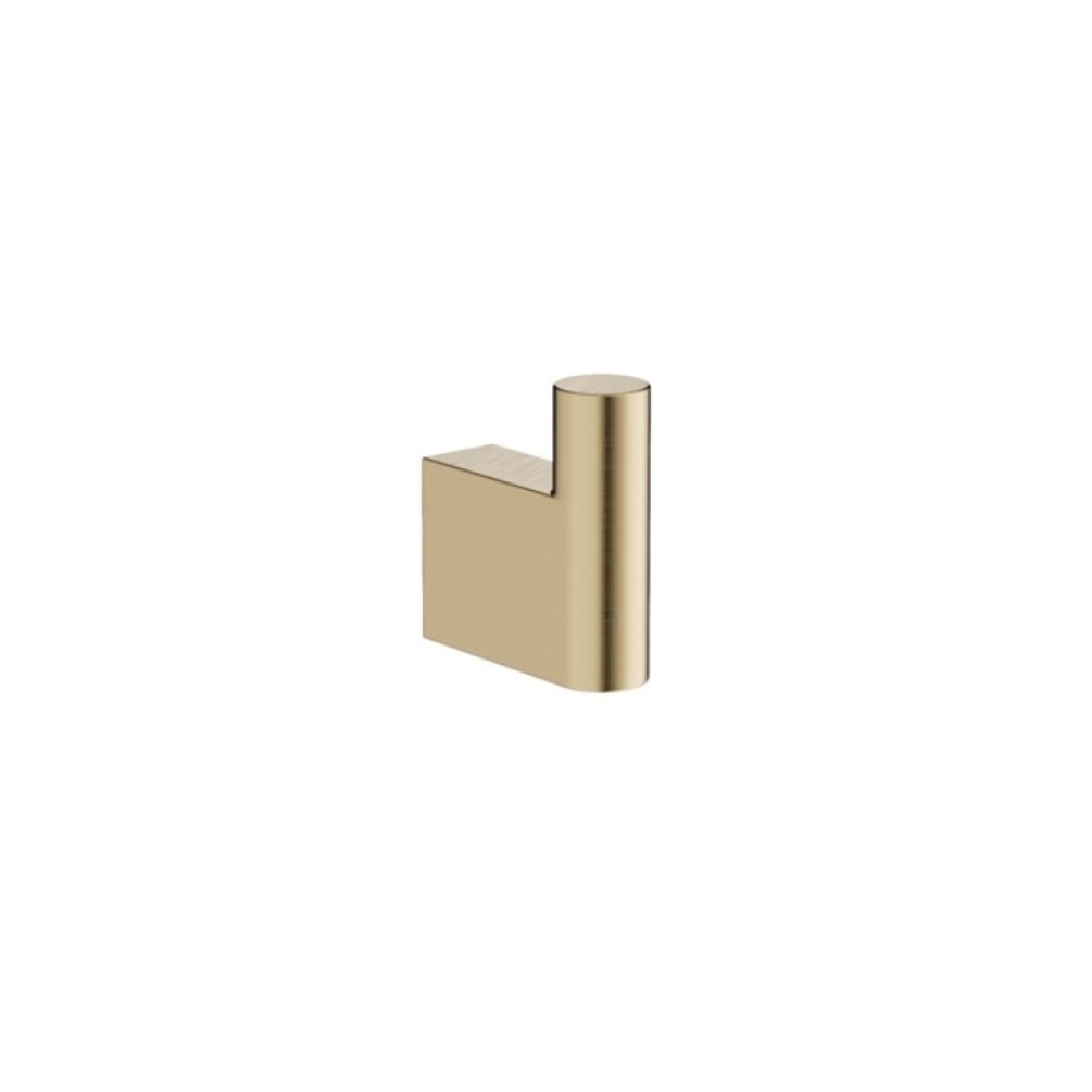 Product Cut out image of the Crosswater MPRO Brushed Brass Robe Hook